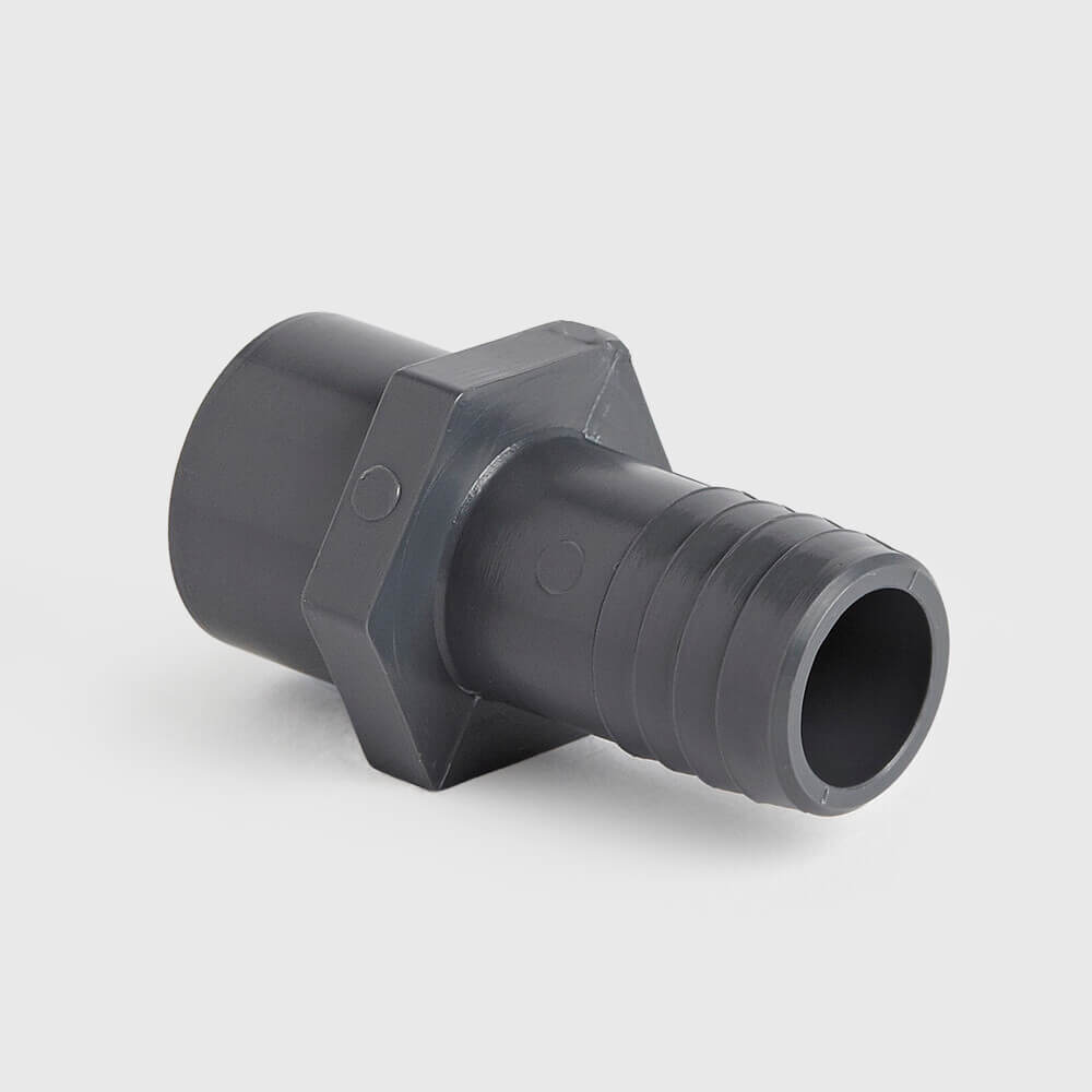 Comer Hose tail adaptor PVC-U 1" x 32 mm imperial glue spigot x hose tail
