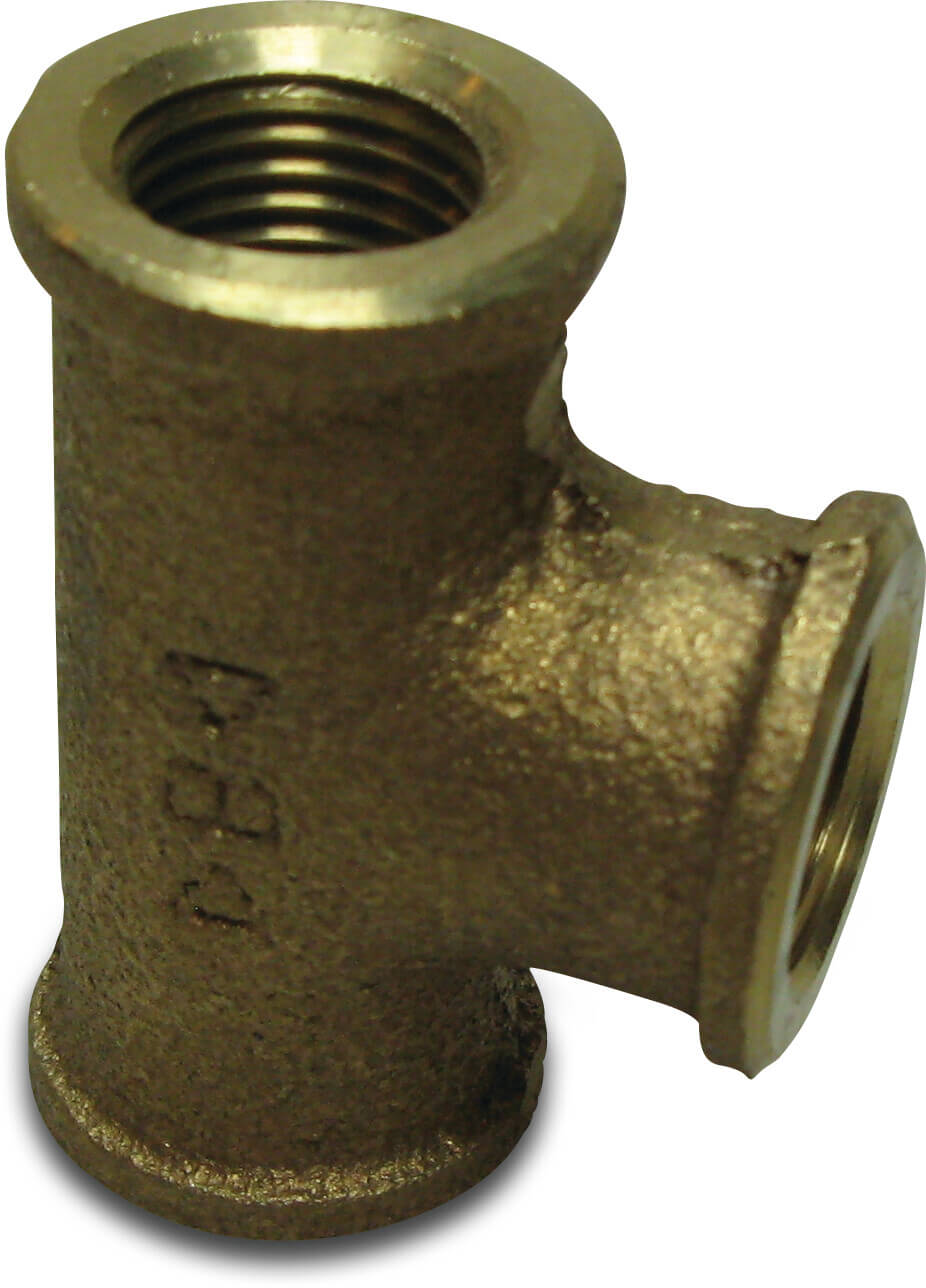 Nr. 130 Trójnik 90° brąz 1/4" GW 25bar