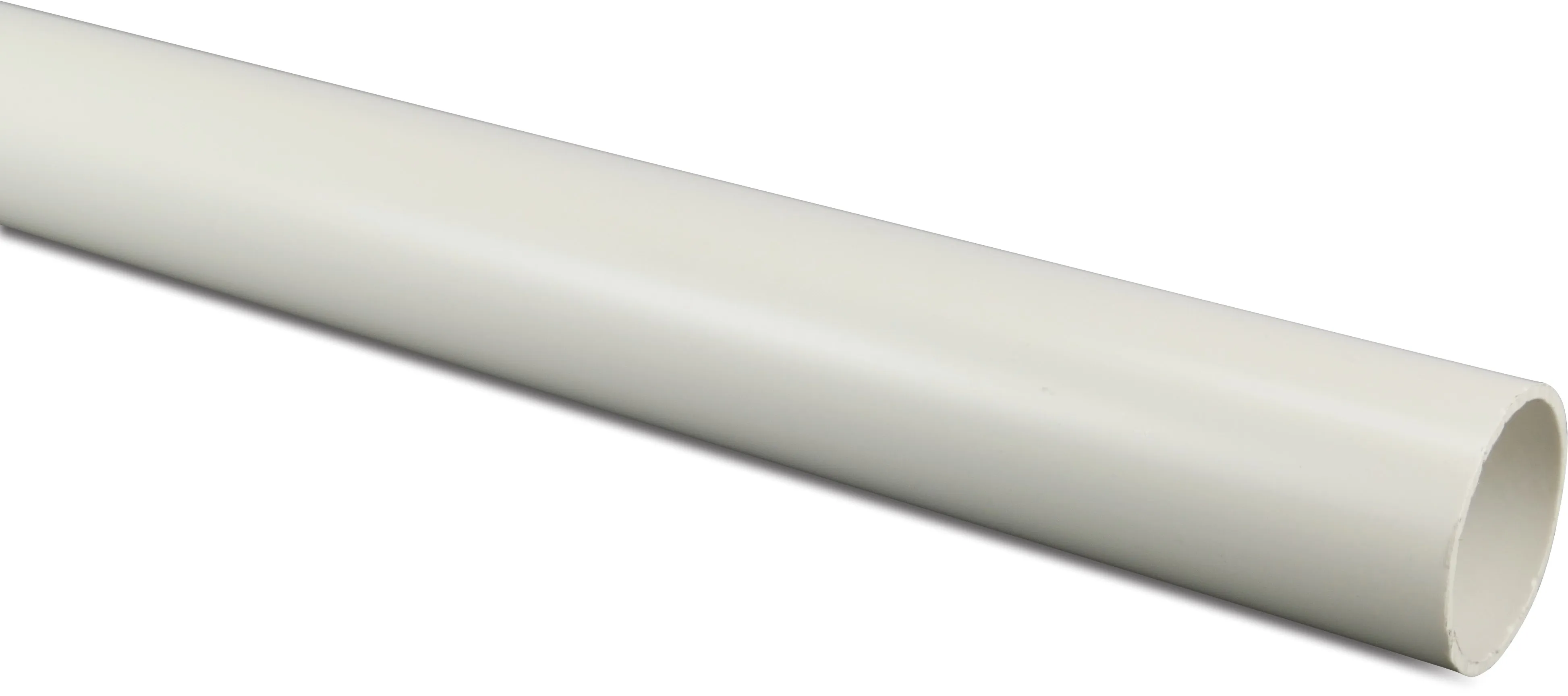 Pressure pipe PVC-U 1 1/2" x 2,5 mm plain Class D-PN12 white 3m