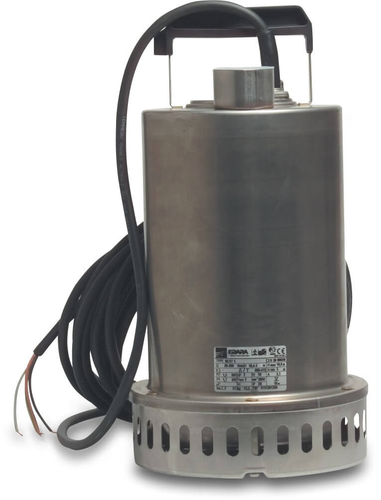 Ebara Submersible pump stainless steel 1 1/2" female thread 230VAC type Best 2 with float switch