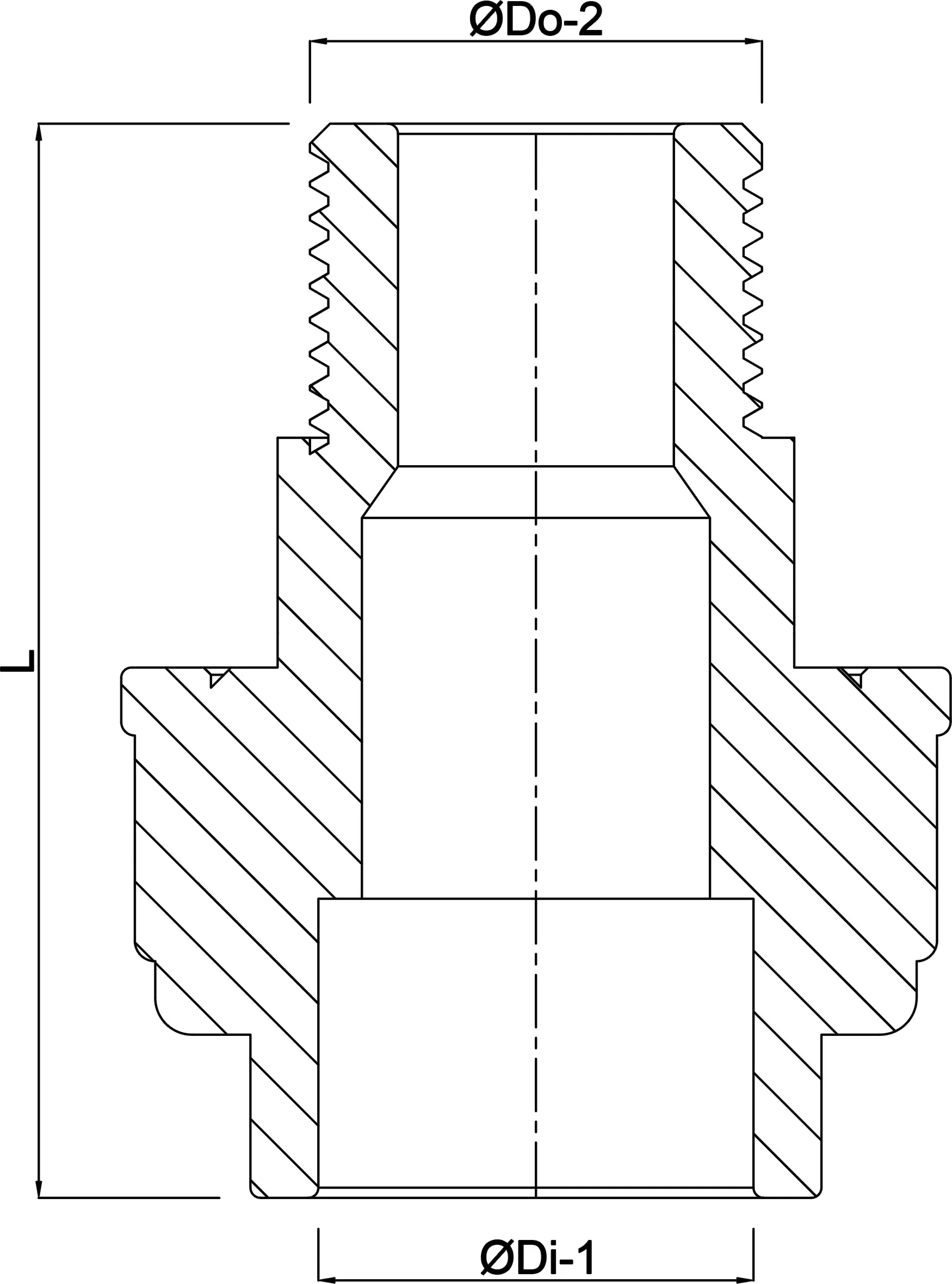 VDL Raccord union PVC-U 12 mm x 1/4" filetage mâle x collage femelle 16bar gris
