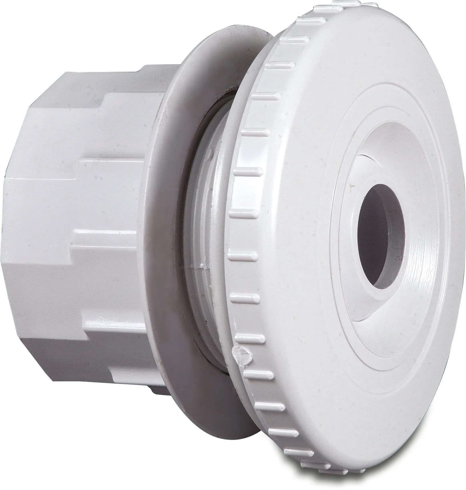 Hayward Adjustable outlet ABS 1 1/2" x 2" female thread x male thread white 22 mm nozzle with locknut