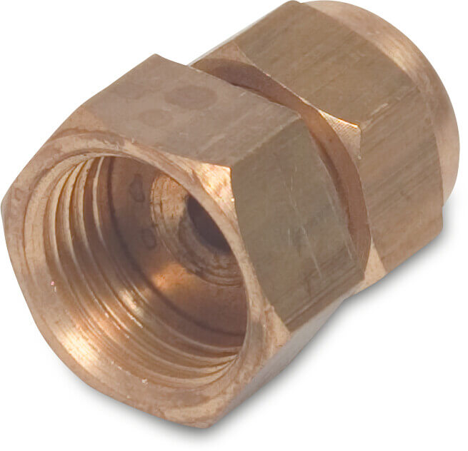 Adaptor socket brass 20 mm x 1/2" compression x female thread