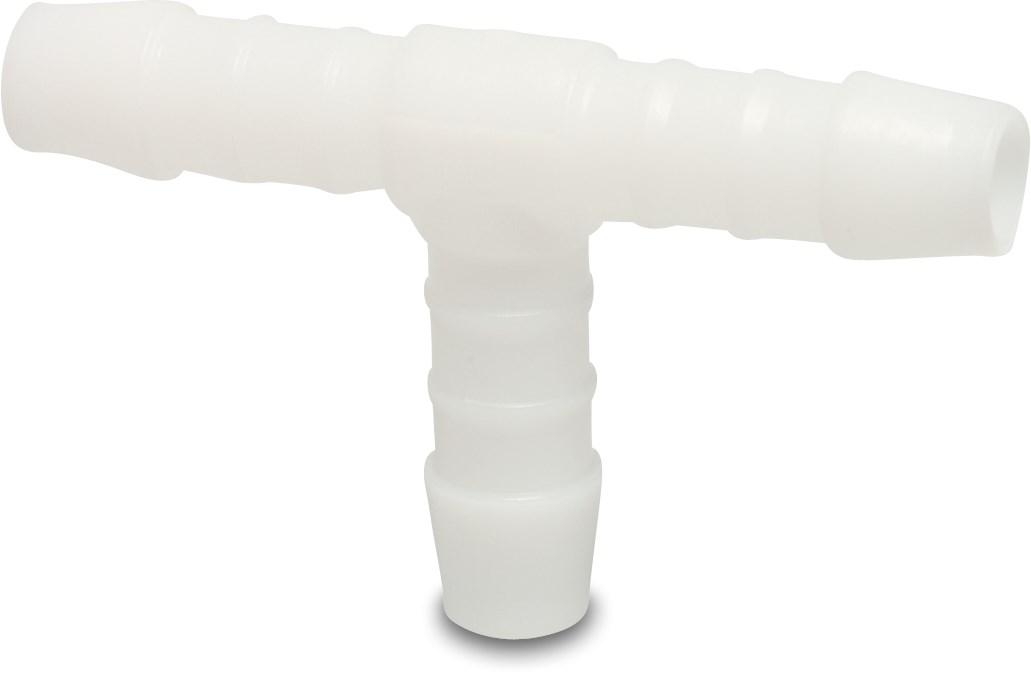T-Stück 90° Nylon 3 mm Schlauchtülle 16bar Weiß