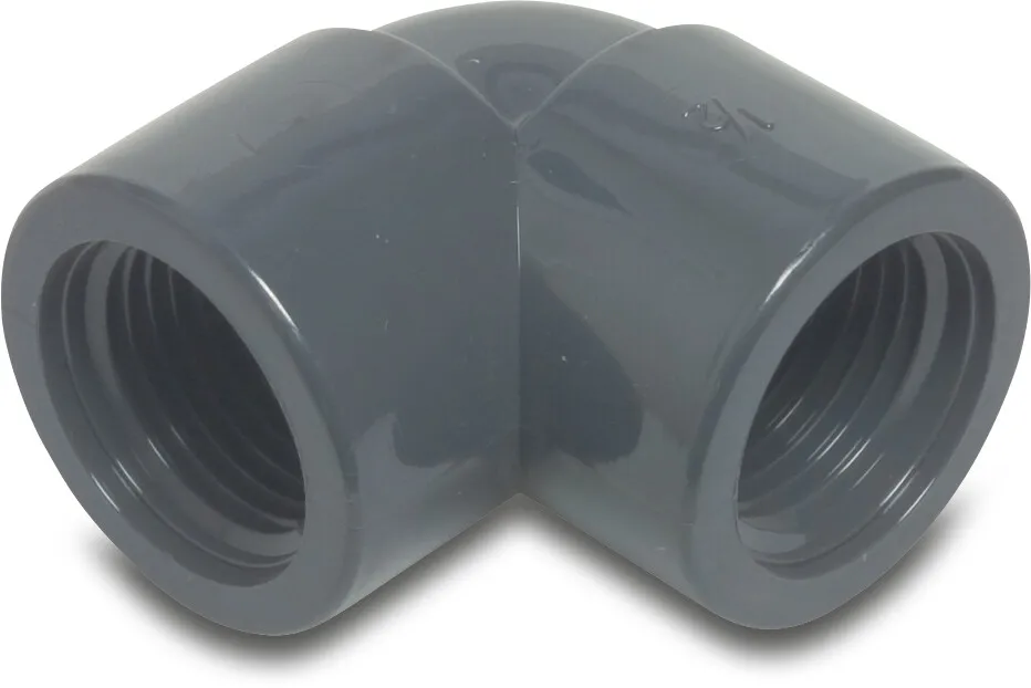 Profec Elbow 90° PVC-U 2 1/2" female thread 10bar grey