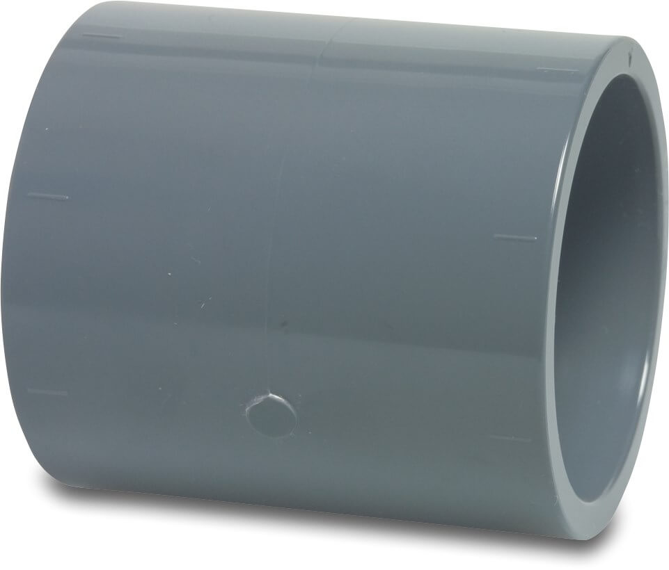Profec Socket PVC-U 12 mm glue socket 16bar grey