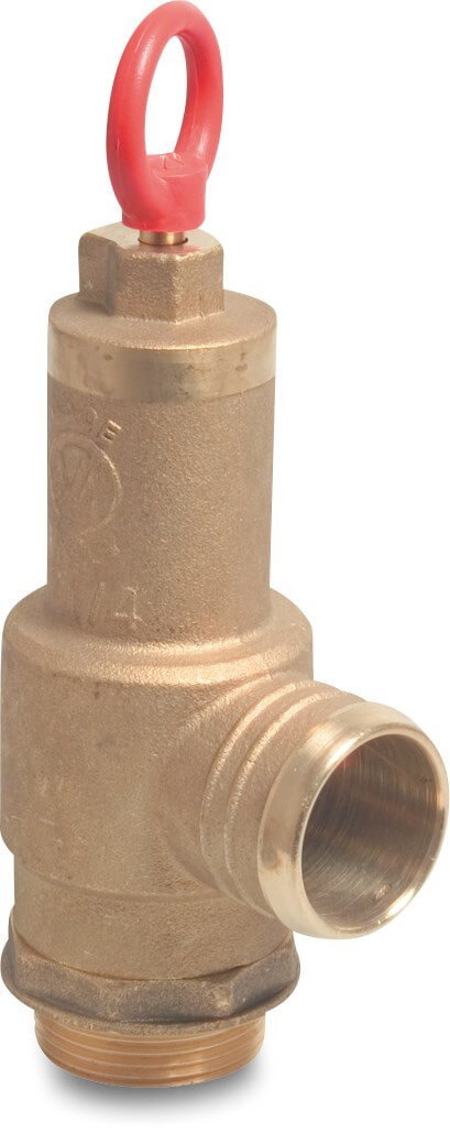 MZ Pressure release valve brass 1 1/4" male thread type 0870