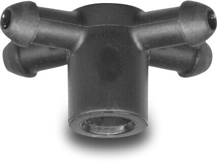 Netafim 4 way adapter Kunststoff 3/5 mm Schwarz