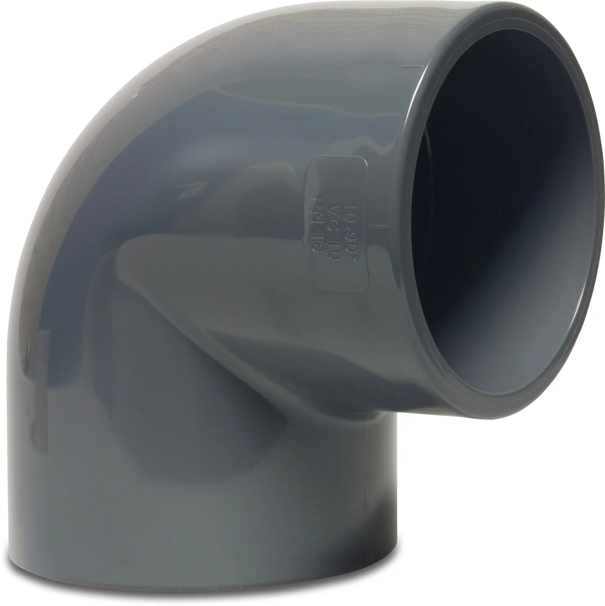 Profec Elbow 90° PVC-U 315 mm glue socket 10bar grey