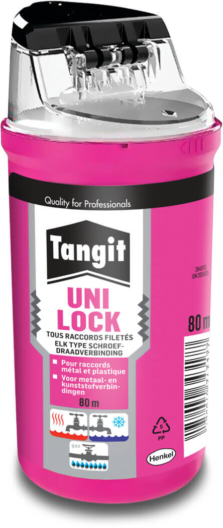 Tangit Pipe thread sealant nylon fibre white 80m DVGW/WRAS type Uni-Lock