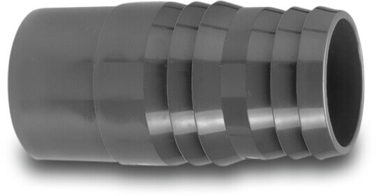 VDL Hose tail adaptor PVC-U 40 mm glue spigot x hose tail grey