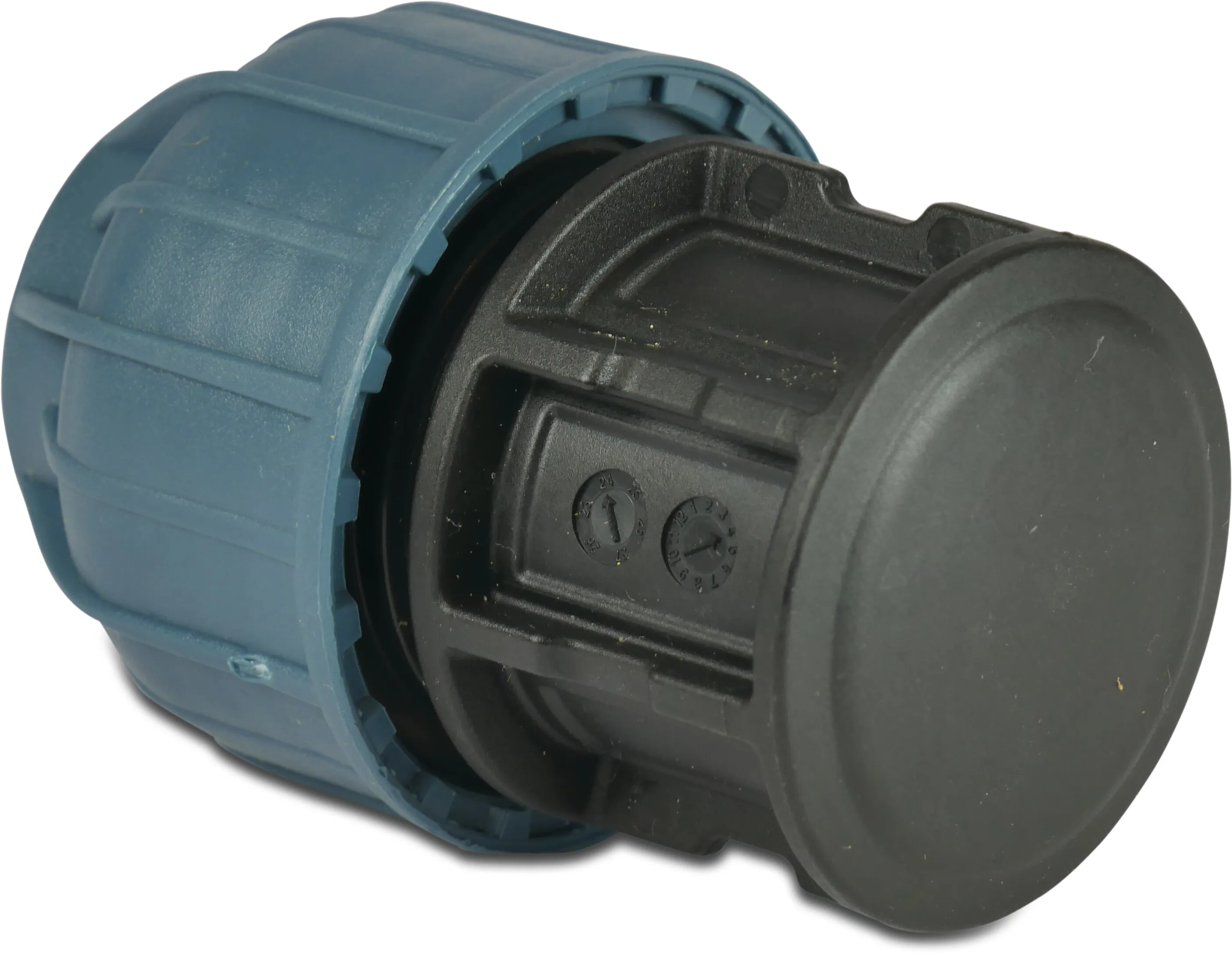 Jason Cap PP 32 mm compression 10bar black/blue