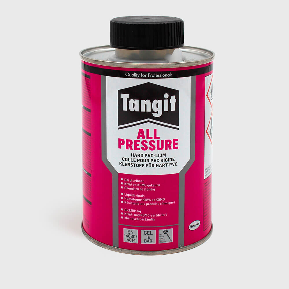 Tangit PVC-lim 240g med borste KIWA type All Pressure etikett EN/PL/DK