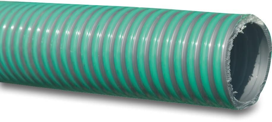 Merlett Spiral Saugschlauch PVC 52 mm 5bar 0.9bar Grün/Grau 50m type Arizona