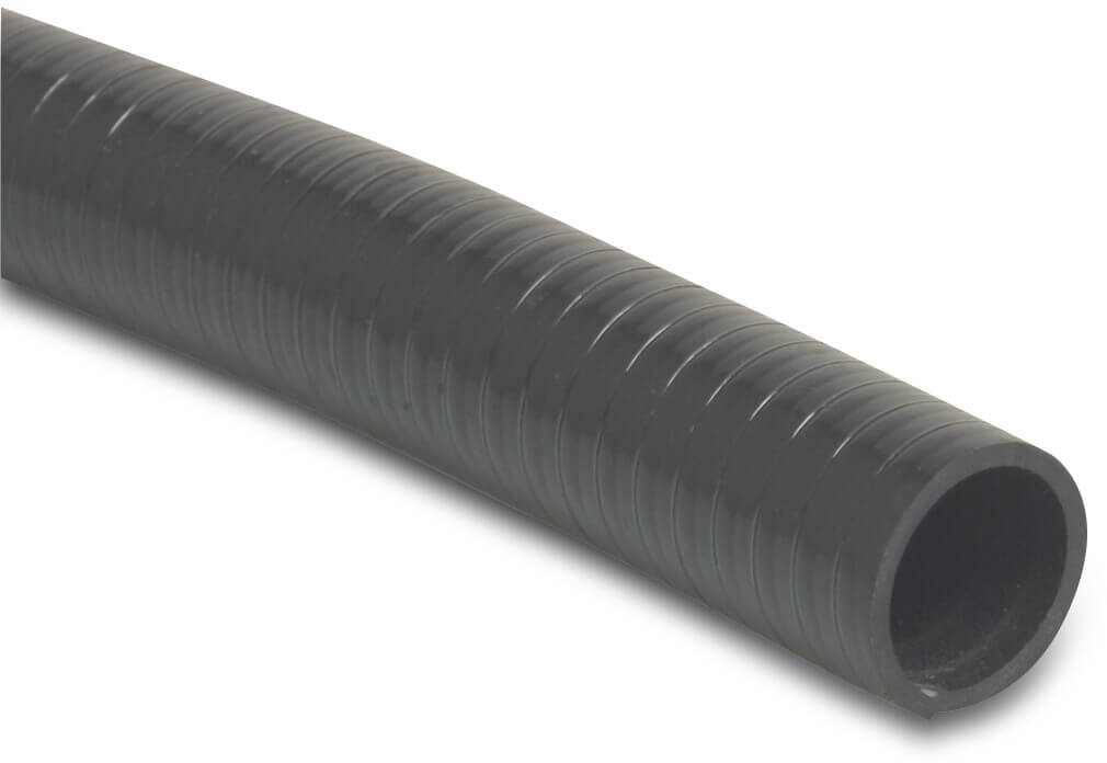 Profec Tuyau d’aspiration spiralé PVC 19 mm 6bar 0.7bar noir 30m type Megaquatic Medium