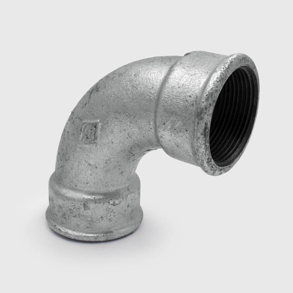 Profec Nr. 2 Bend 90° cast iron galvanised 2 1/2" female thread 25bar DVGW