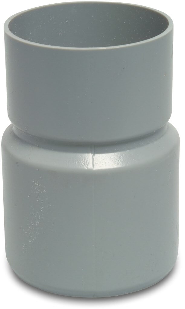 Verloopsok PVC-U 70 mm x 60 mm lijmspie x lijmmof grijs