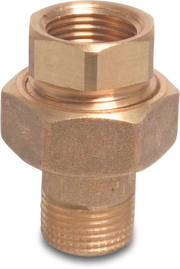 Profec Nr. 955 Union coupler brass 1 1/4" female thread x male thread 20bar type cylindrical