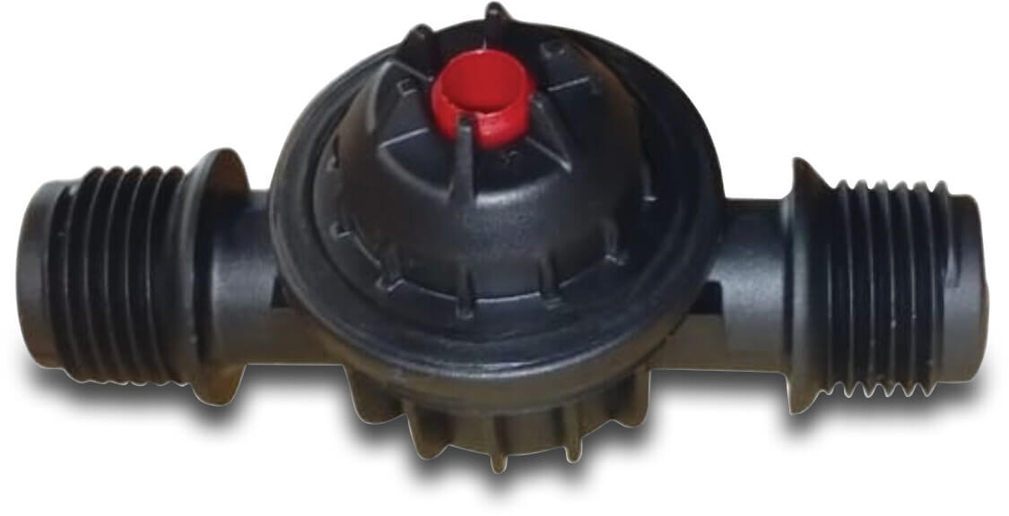 Netafim Flushing valve Kunststoff 1/2" Außengewinde 4bar Rot