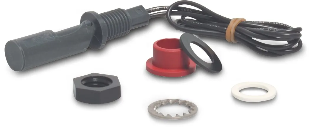 Czujnik poziomu wody z gumową osłoną nylon 11 230VAC type LS108-5-1
