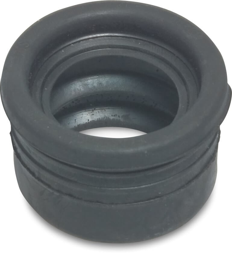Drainage reducer bush rubber 40 mm x 30 mm spigot x ring seal black