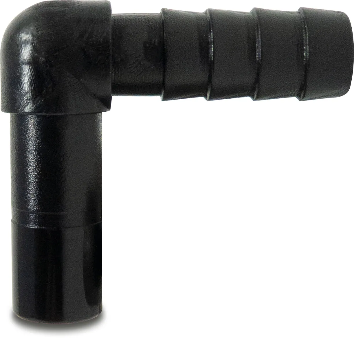 Winkel 90° POM 10 mm x 8 mm Stutzen x Tülle 16bar Schwarz WRAS Typ Aquaspeed Winkel 90° POM 10 mm x 8 mm Stutzen x Tülle 16bar Schwarz WRAS Typ Aquaspeed