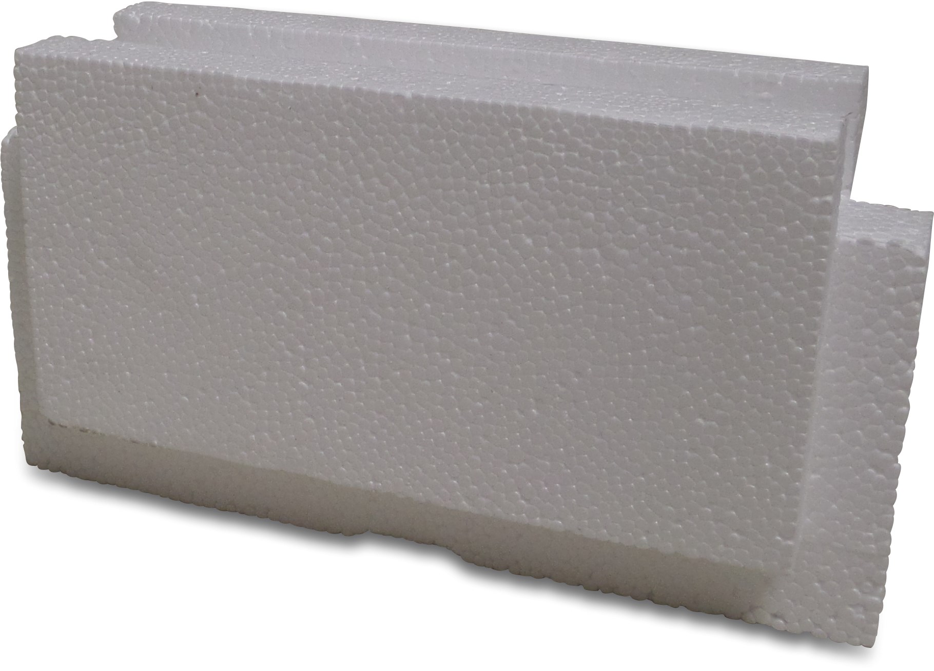 Eindstuk voor zwembad snelbouwblok EPS25 250 mm wit