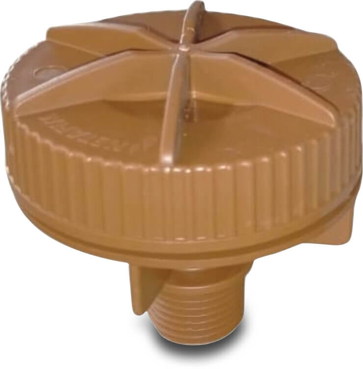 Netafim Non-leakage valve Kunststoff 1/2" Außengewinde 4bar 1000ltr/h Braun