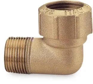 Itap Winkel 90° Messing 20 mm x 1/2" Klemm x Außengewinde 16bar DVGW type 040