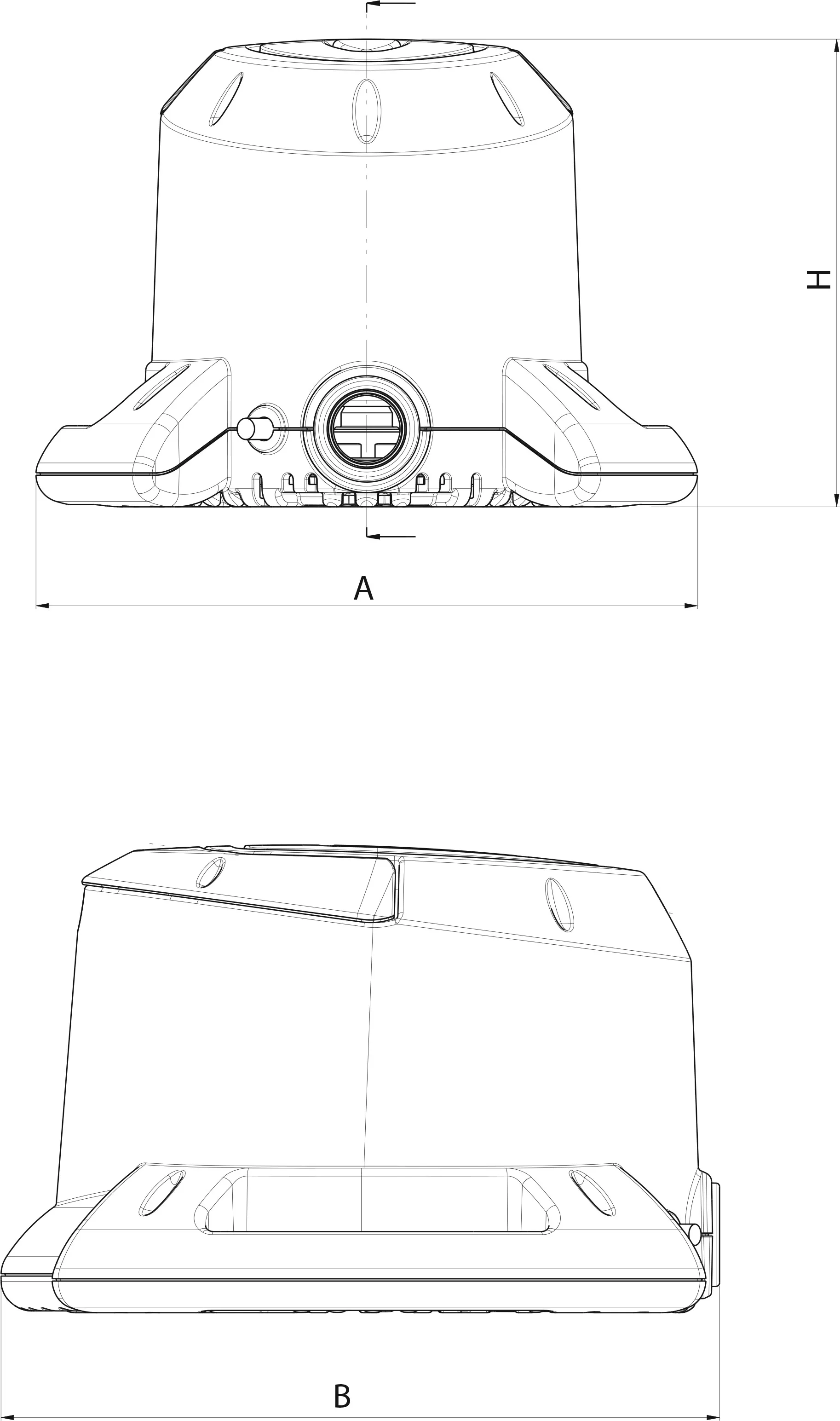 DAB Pompa zatapialna technopolimer 1" GW 4,8A 230VAC czarny typ Eurocover