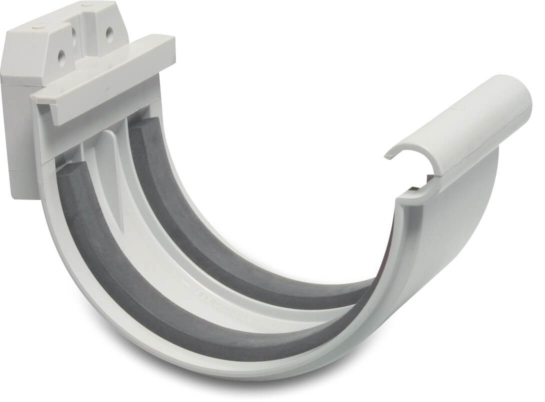 Element łączący PVC-U 115 mm pierścień uszczelniający szary