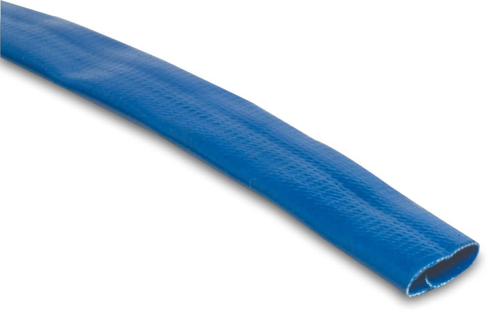 Hydro-S Plat oprolbare slang PVC 25 mm 6bar blauw 25m