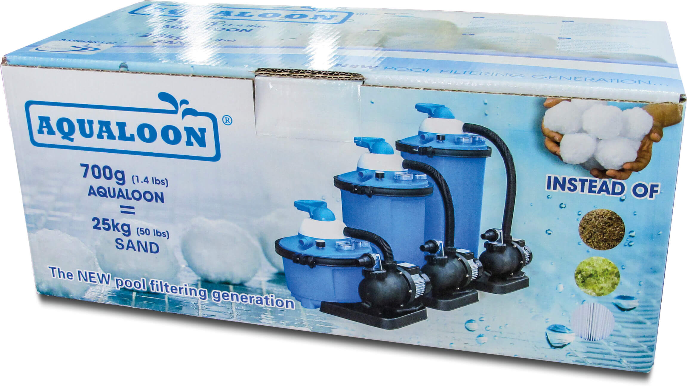 Kule filtrujące PE 700g typ Aqualoon (zawiera 36 pudełek)