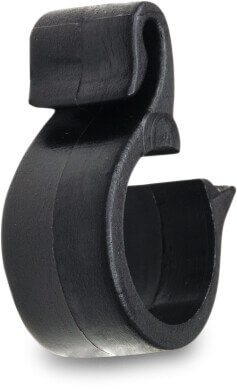 Hook for pipe PP 16 mm black