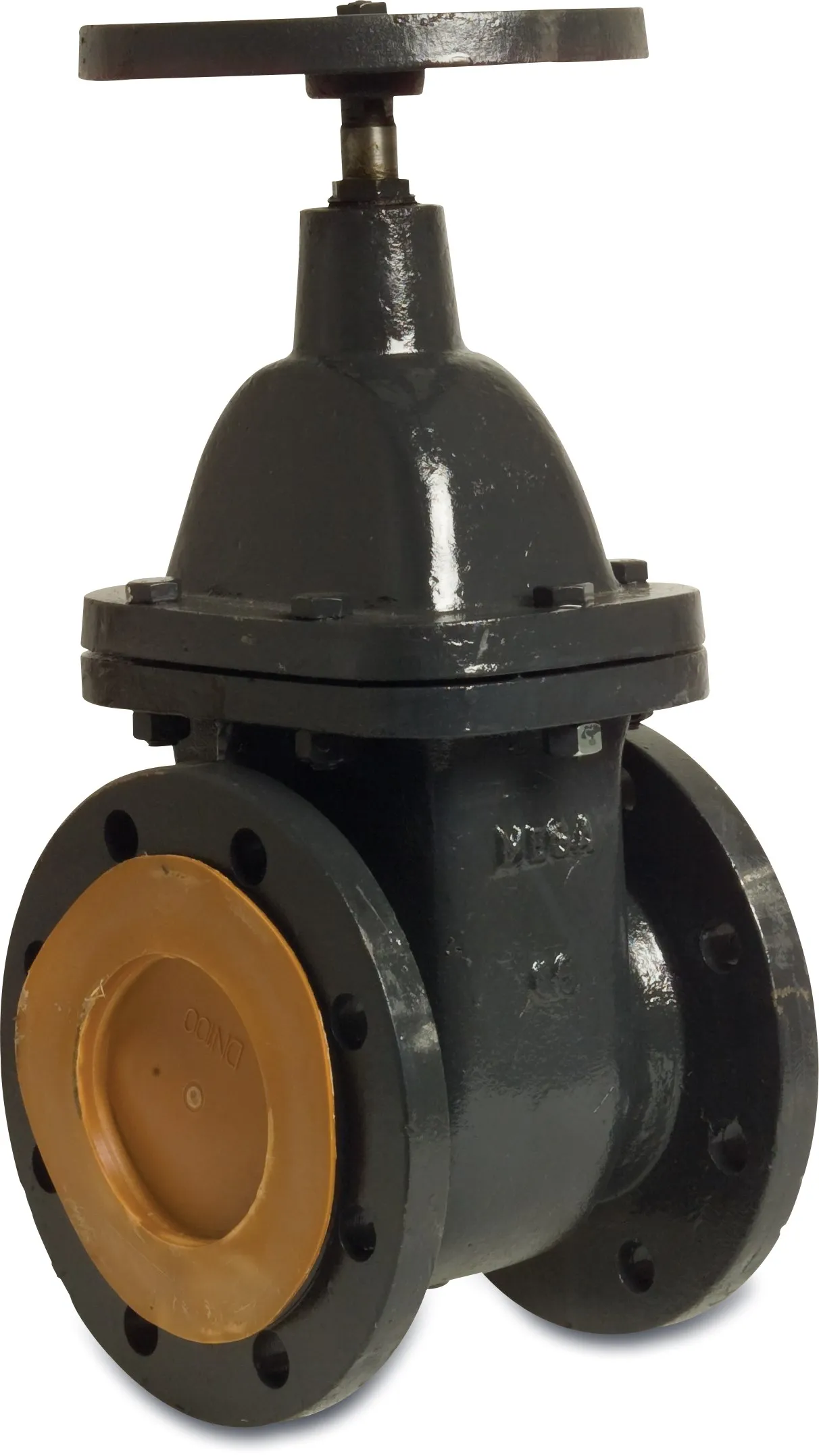 Profec Gate valve cast iron GG 25 varnished DN40 DIN flange 10bar black PN10/16 type 200