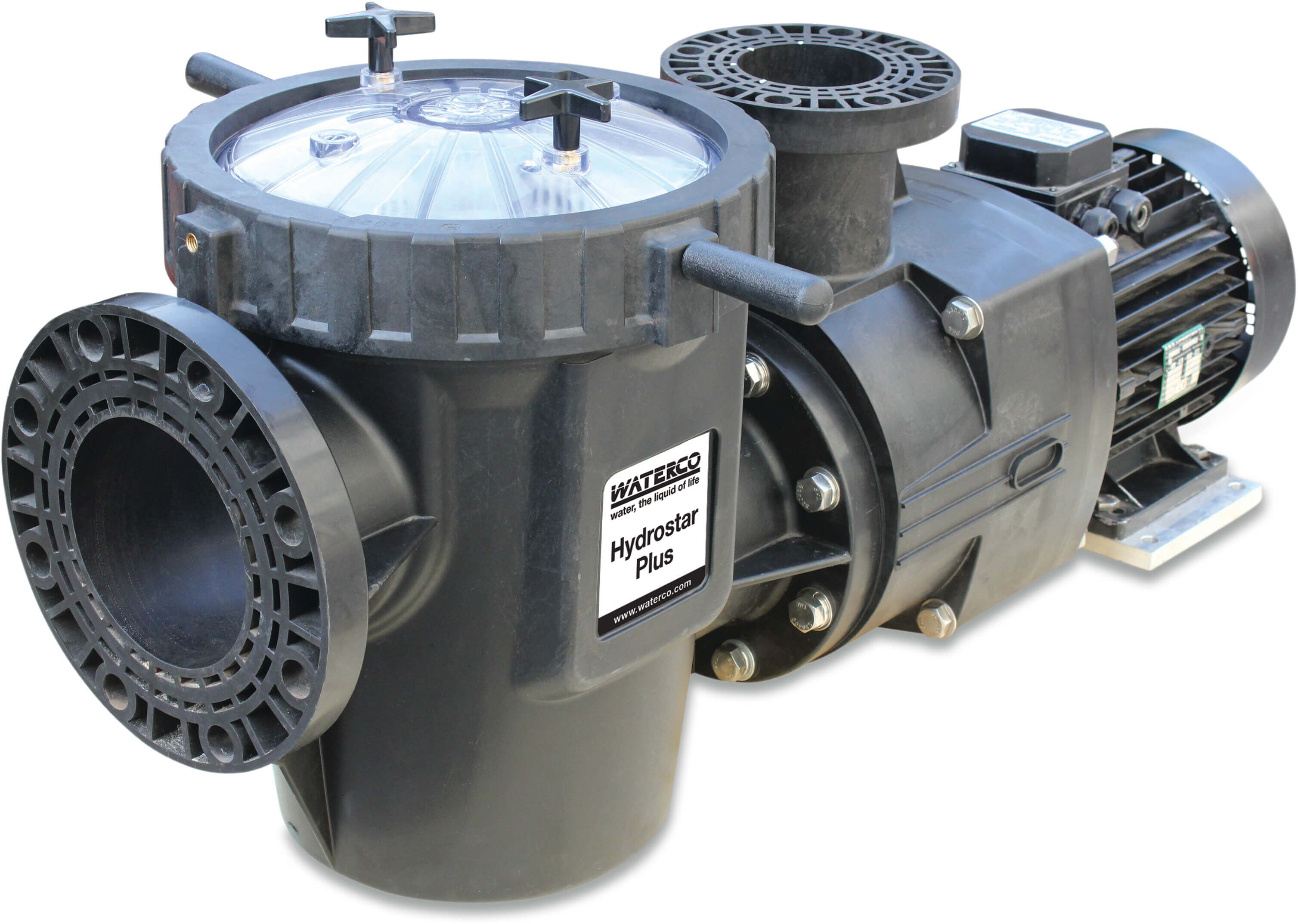 Waterco Commercial pool pump 6" x 4" flange 14,6A 400VAC black type Hydrostar Plus 7.5 kW
