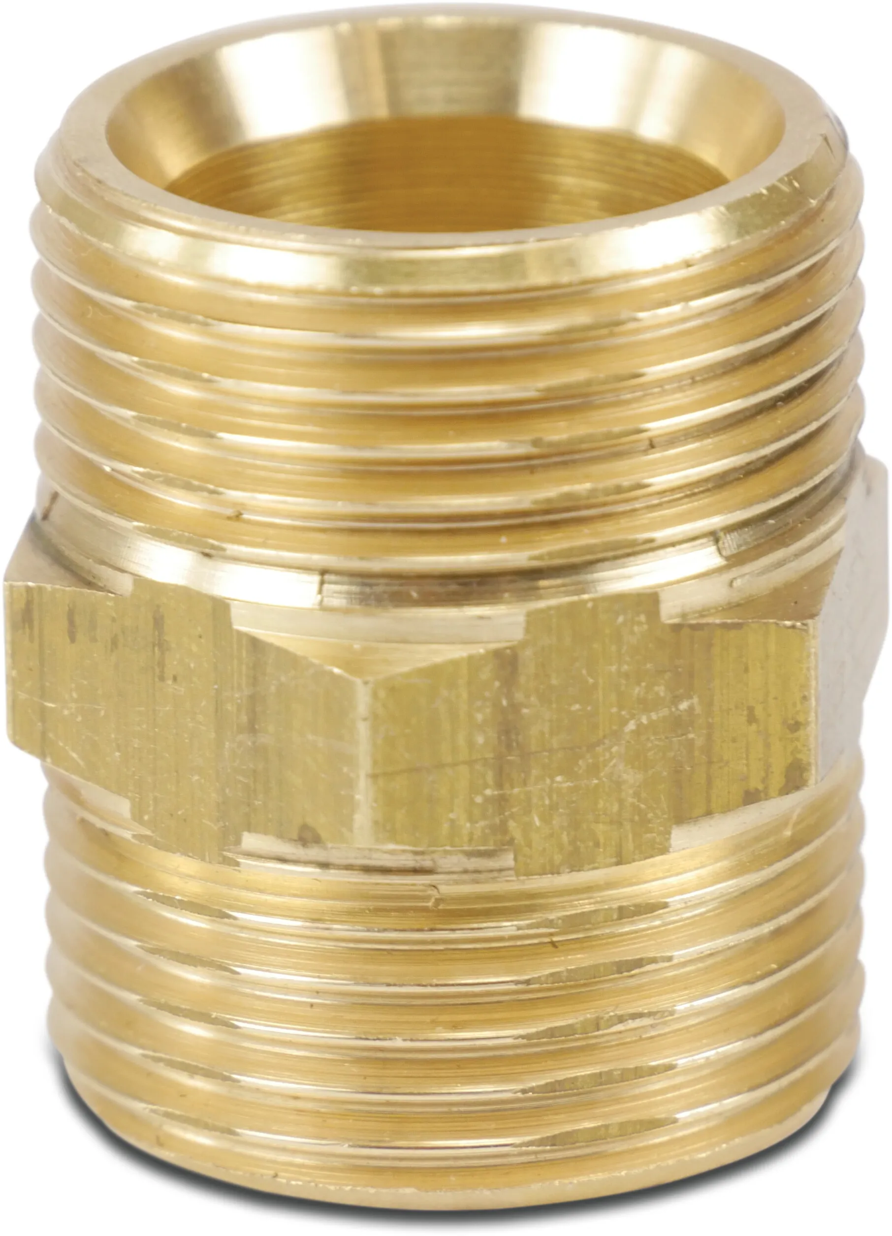 Multi-Fit Nipple brass nickel plated 1/2" male thread 20bar KIWA