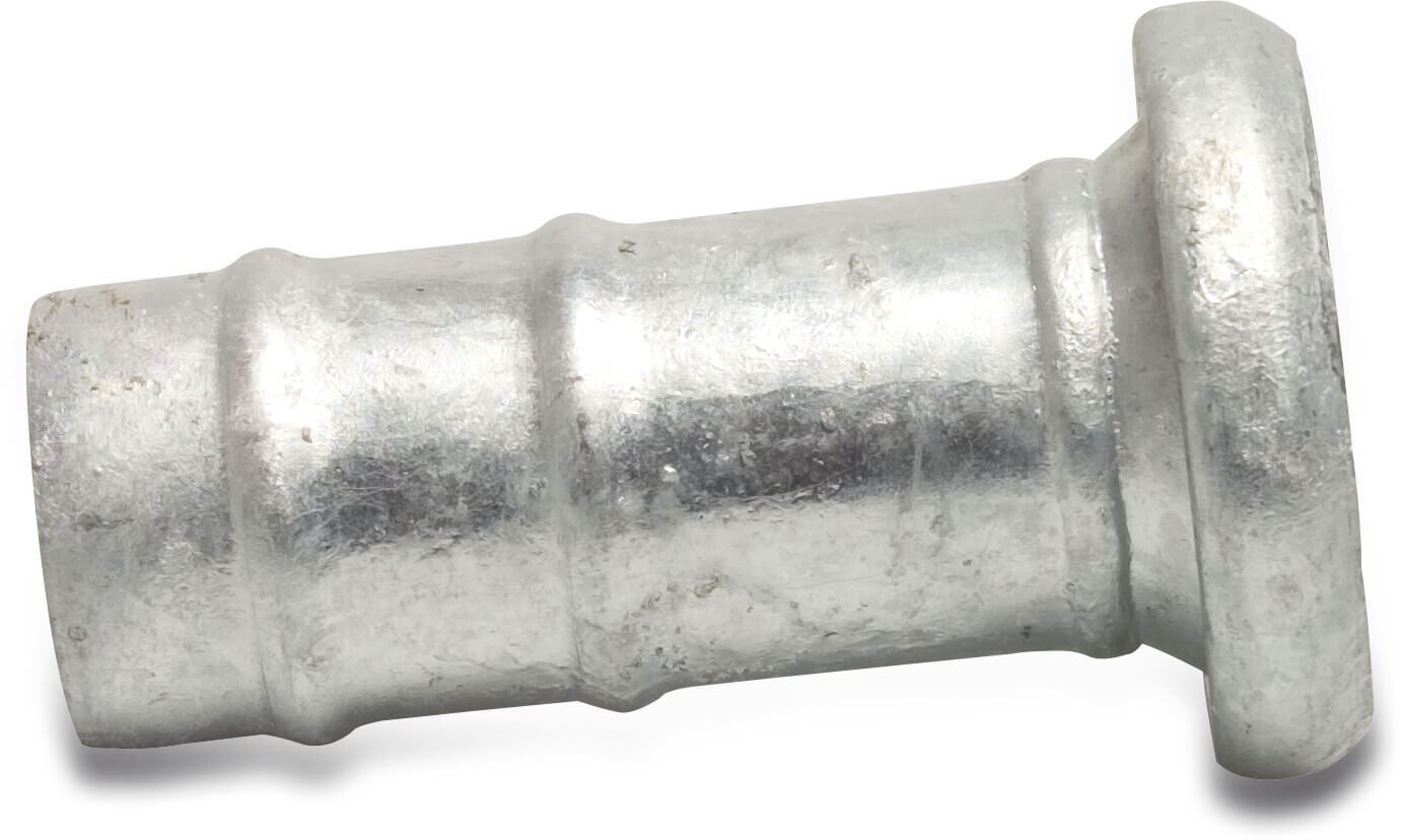 Schnellkupplung Stahl Verzinkt 133 mm x 125 mm V-Teil Bauer x Schlauchtülle Typ Bauer S78