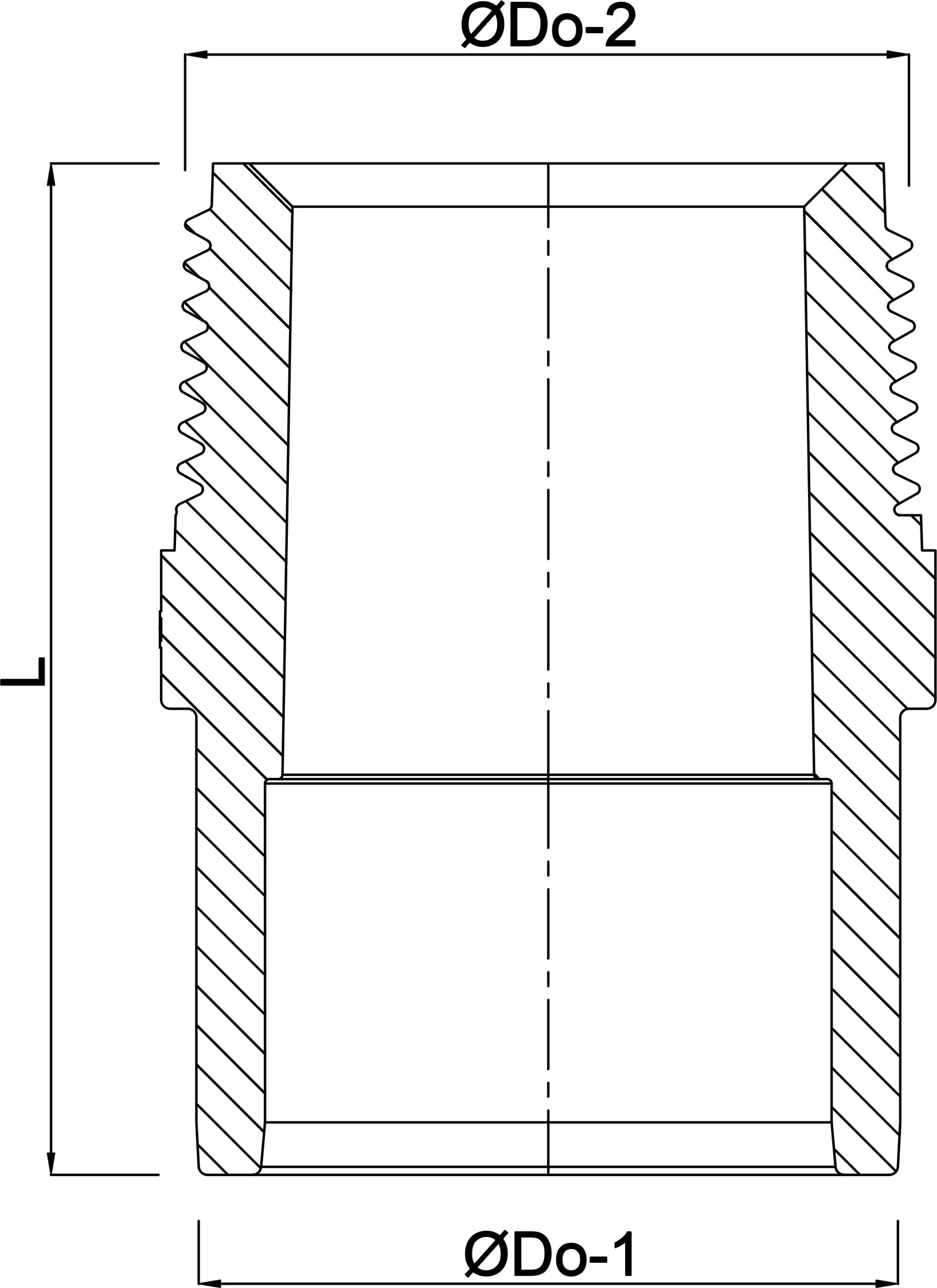 VDL Overgangsbus PVC-U 25 mm x 1/2" spie x buitendraad 16bar grijs