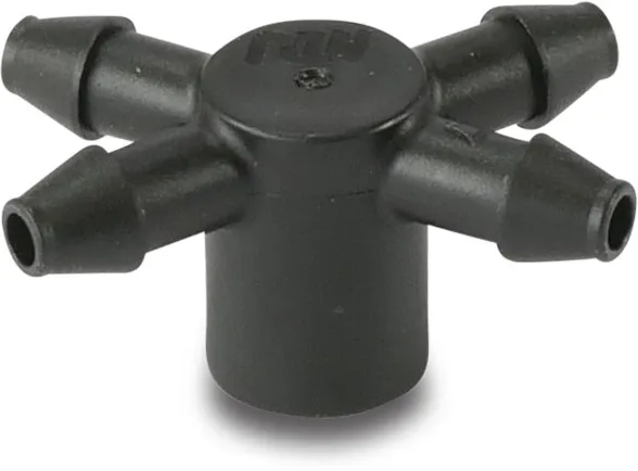 NaanDan Czwórnik tworzywo sztuczne 4 mm karbowane x taper F x karbowane czarny typ Click Tif