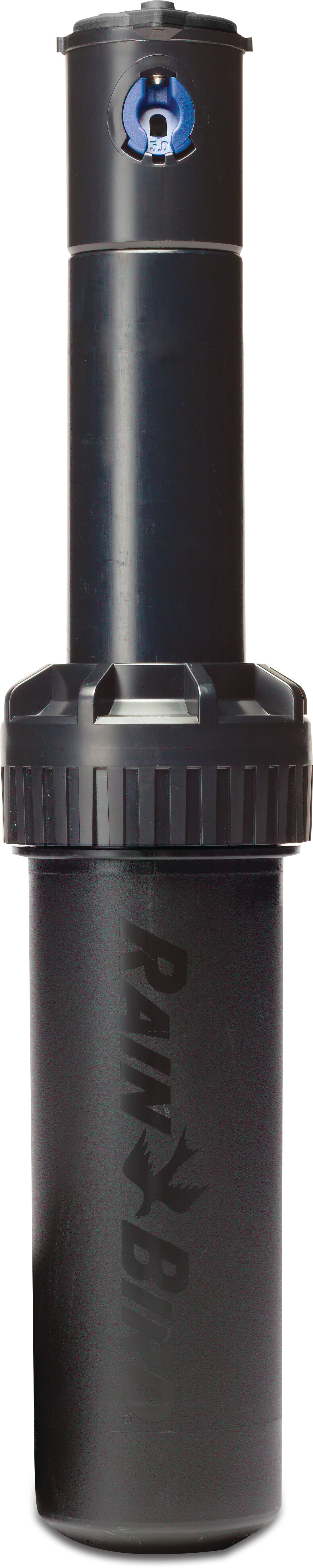 Rain Bird Pop-op sprinkler plastik 3/4" indvendig gevind 40°-360° sort type 5004-PC-SAM-R-SS med rustfrit stål riser