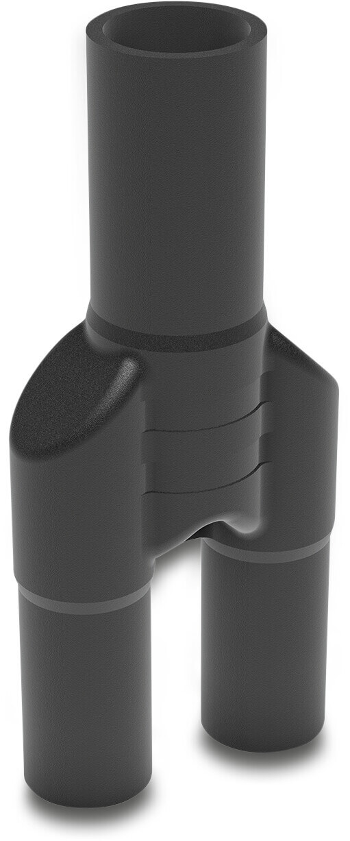 Y-piece PE100 32 mm x 32 mm x 40 mm spigot black