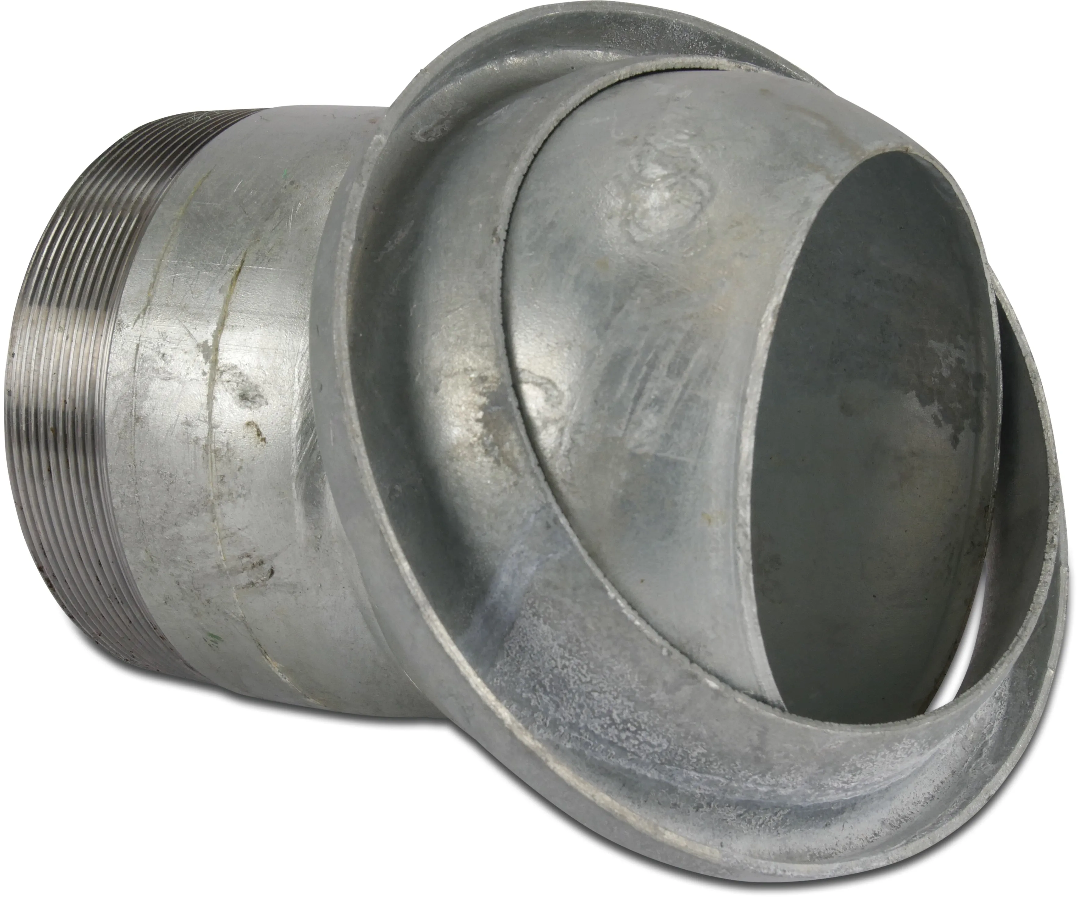 Schnellkupplung Stahl Verzinkt 100 mm x 4" V-Teil Italienisch x Außengewinde type Italienisch