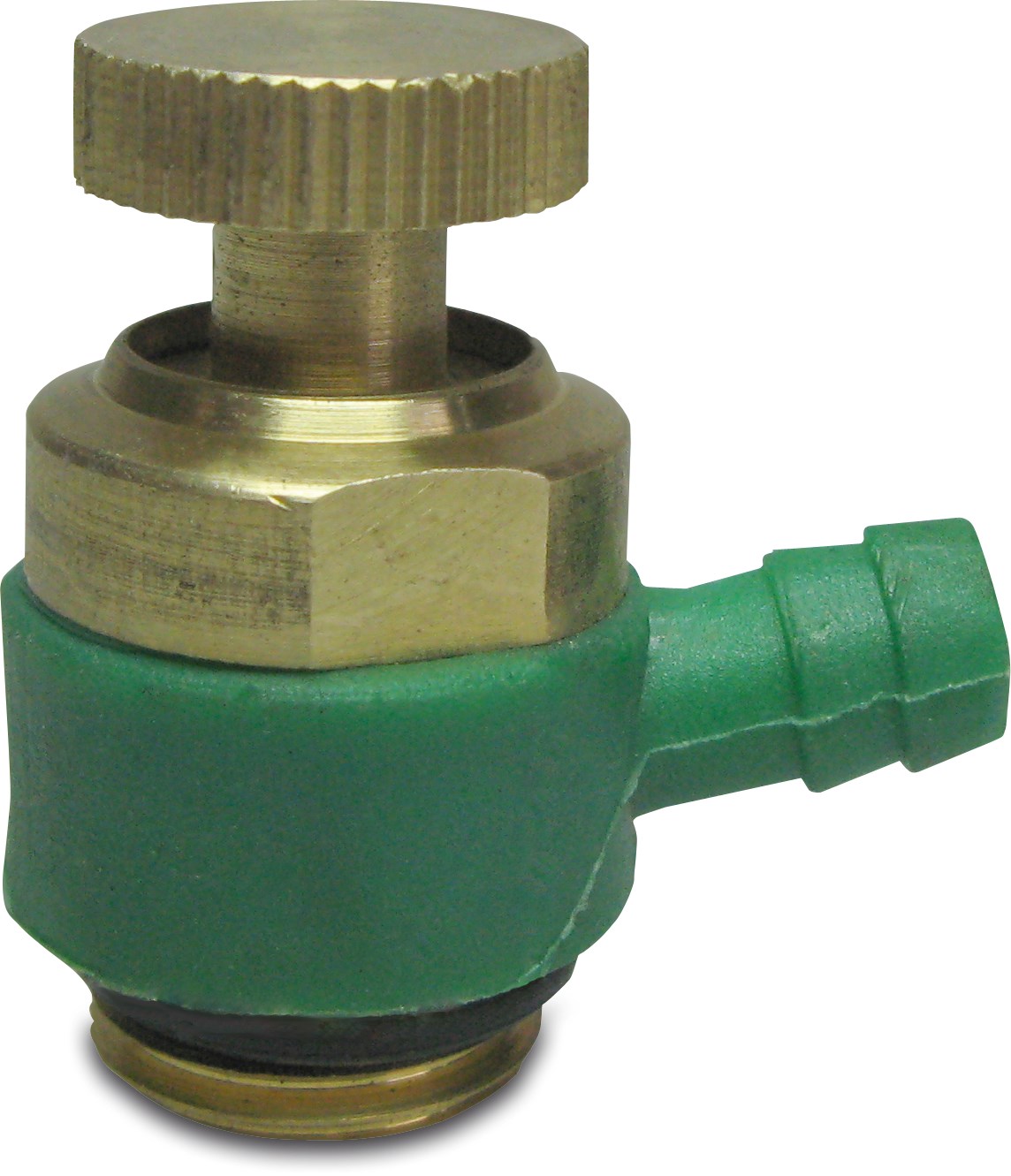 Drain valve brass 1/4" male thread x hose tail
