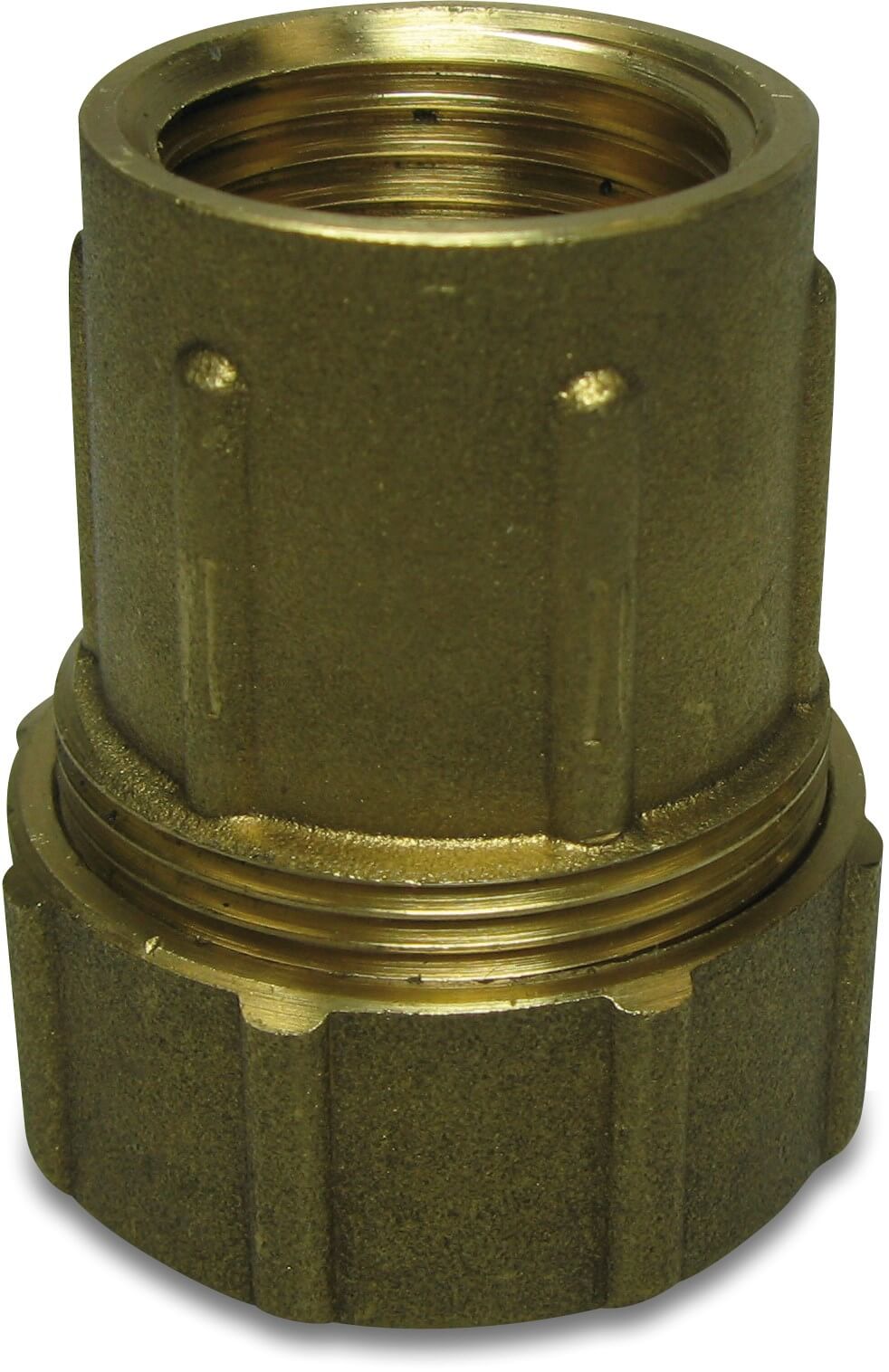 Itap Adaptor socket brass 20 mm x 1/2" compression x female thread 16bar DVGW type 010