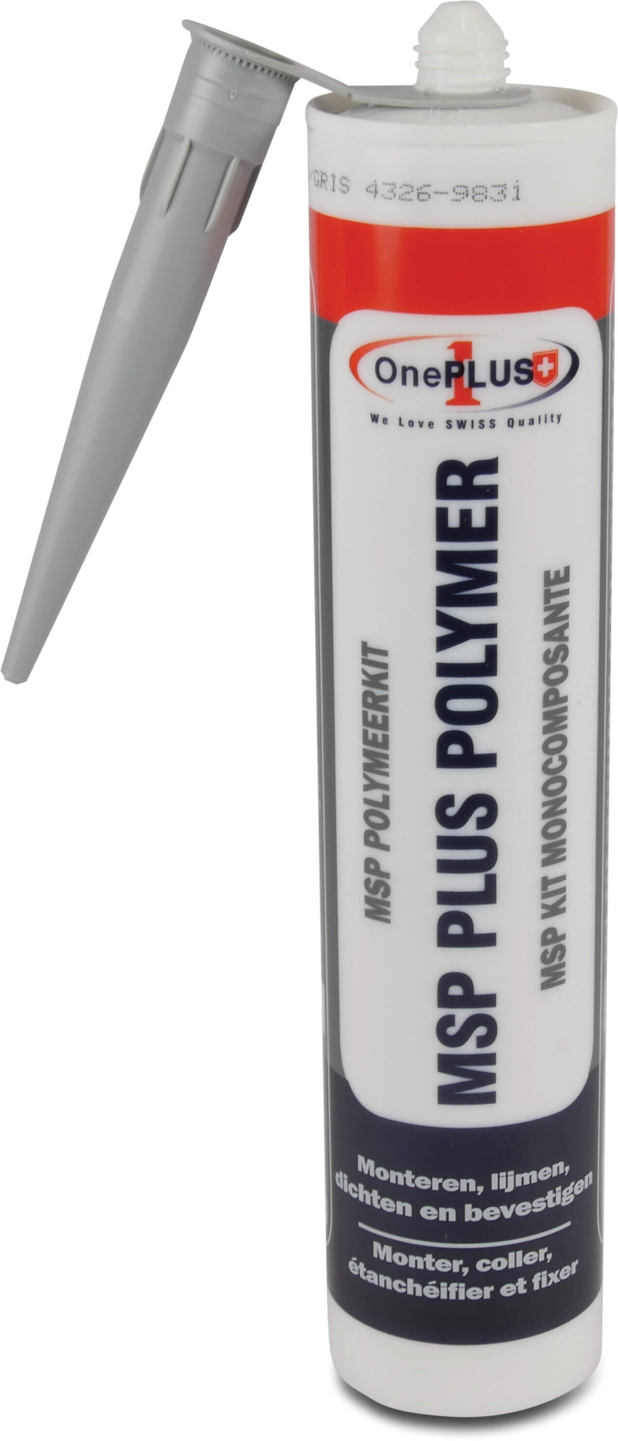Swimming pool sealant grey 0,290ltr type MSP Plus Polymeer