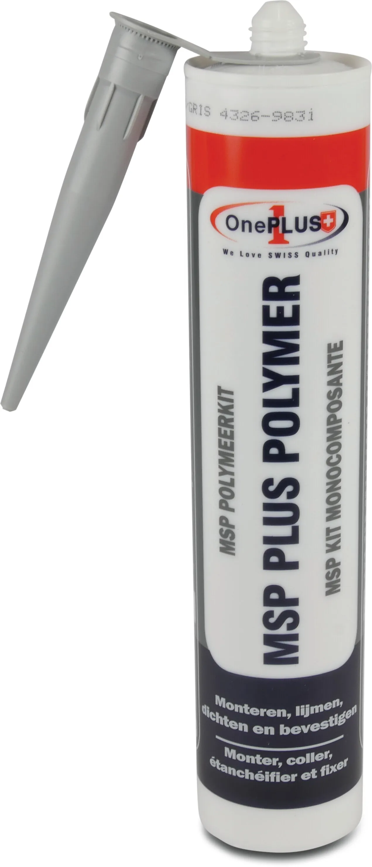 Swimming pool sealant transparent 0,310ltr type MSP Plus Polymeer