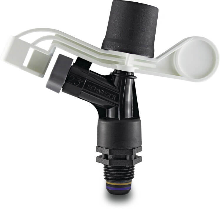 Senninger Sektorspridare plast 3/4" utvändig gänga 3,97 mm turquoise type Compact Impact 10 med diffuser
