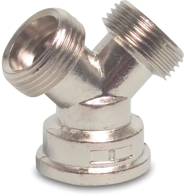 Profec Y-Stück Schnellkupplung Nickel 3/4" Außengewinde x Außengewinde x Innengewinde 30bar