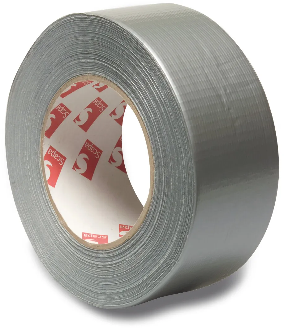 Duct tape PVC UV-stabilised silver 50m 50 mm
